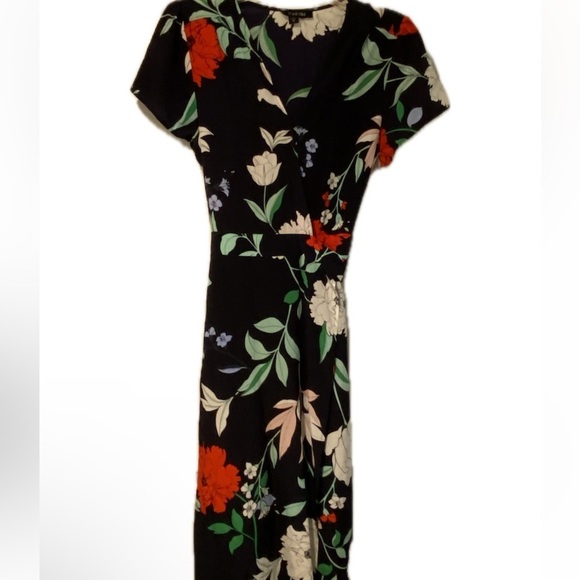 Yumi Kim Women’s Paradise Pretty Wrap Silk Midi Floral Dress medium - Picture 1 of 16